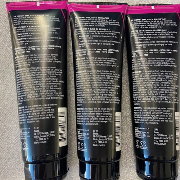LOT OF 3 - NWT NORVELL VIVID BOOST COOL HUE VIOLET HUE COOL BROWN SELF TANNER - Picture 2 of 2